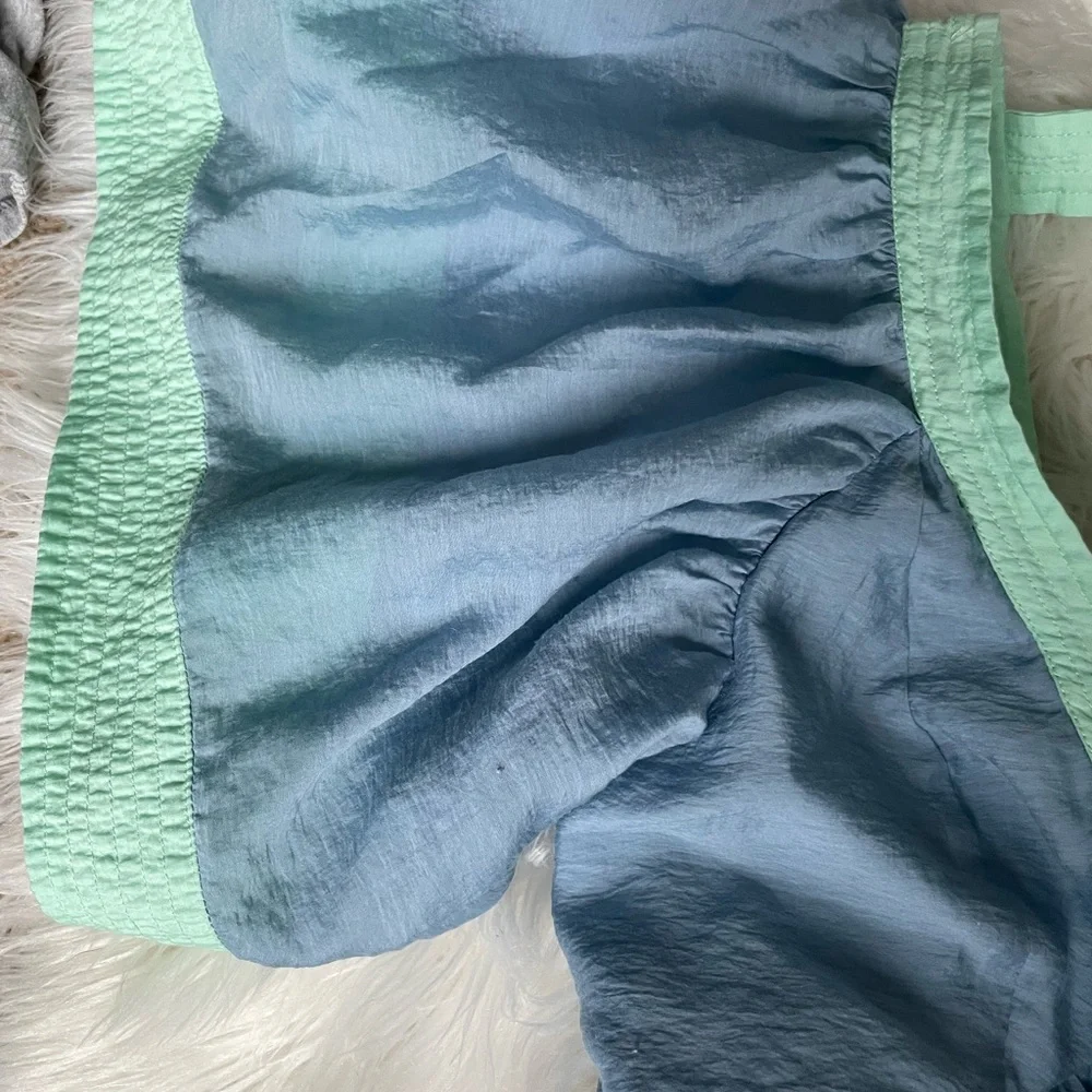 Anthropologie Colorblock Babydoll Top - Picture 4 of 8
